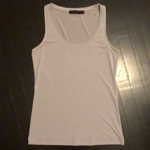 Limited Gray shell/tank, pleated neckline. Size M